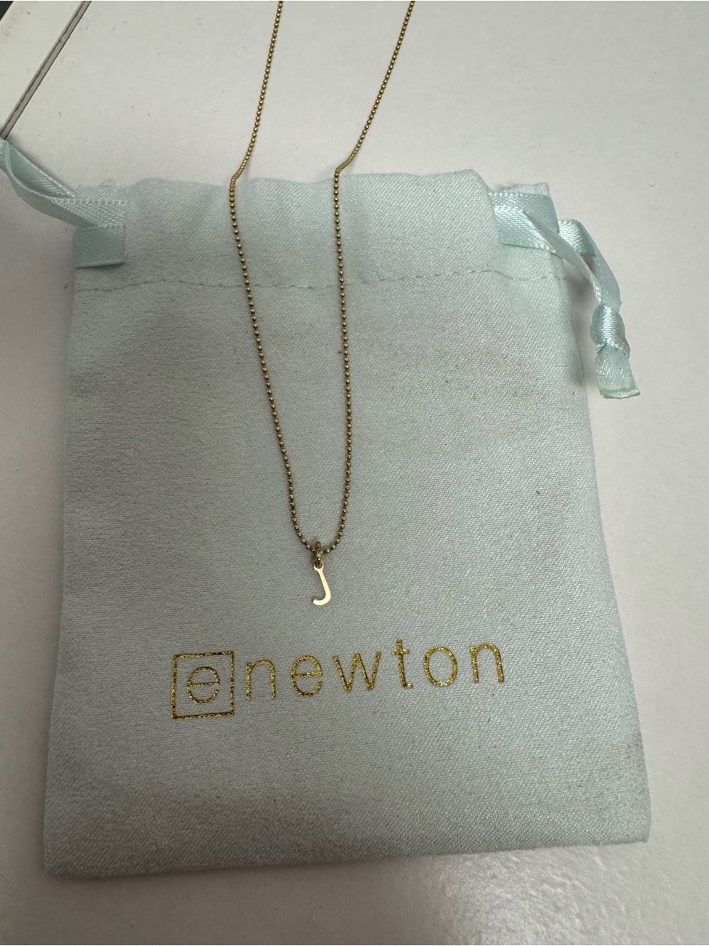 Enewton Gold Initial 'J' Necklace